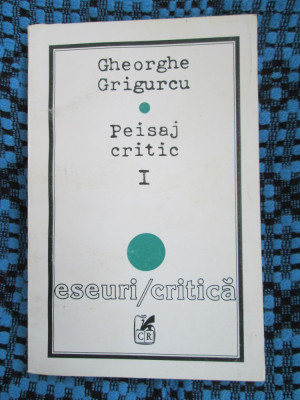 Gheorghe GRIGURCU - PEISAJ CRITIC I (1993 - CA NOUA!!!) foto