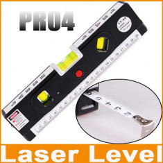 Nivela multifunctionala cu laser,ruleta si boloboc Laser Level Pro 4 foto