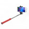 Selfie Stick extensibil cu fir de 3,5mm - rosu