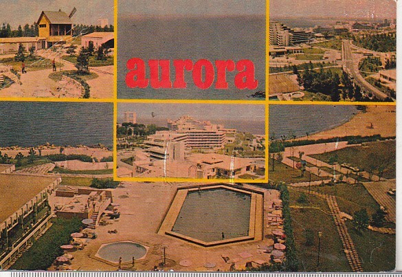 bnk cp Aurora - Imagini din statiune - circulata