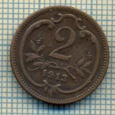 8872 MONEDA- AUSTRIA - 2 FILLER -anul 1913 - starea ce se vede