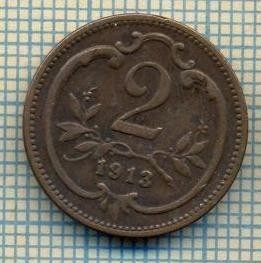 8872 MONEDA- AUSTRIA - 2 FILLER -anul 1913 - starea ce se vede foto