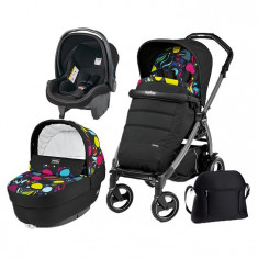 Carucior 3 In 1, Peg Perego, Book Plus 51 S, Black, Completo Elite foto