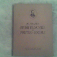 Studii filozofice si politico sociale-D.I.Pisarev