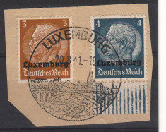 14. TIMBRE, LUXEMBURG, OCUPATIA GERMANA, 1940, HINDENBURG 3 SI 4P. foto