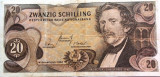 Cumpara ieftin Bancnota 20 SCHILLING - AUSTRIA, anul 1967 *cod 407