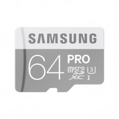 Card de memorie Samsung Pro Micro SDXC 64 GB Clasa 10 UHS-1 U3 Adaptor SD foto