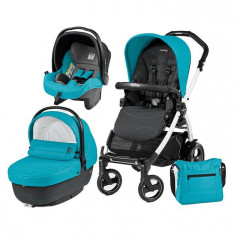 Carucior 3 In 1, Peg Perego, Book Plus 51 S, Black&amp;amp;Amp;White, Sportivo Bloom foto