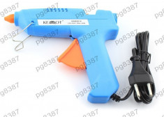 Pistol de lipit cu bare de silicon, 60W, Kemot - 400794 foto