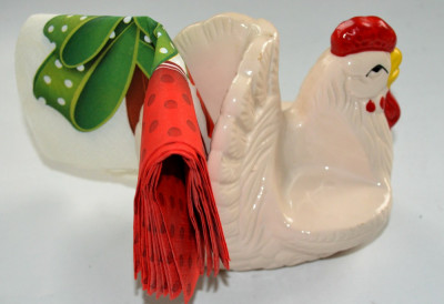Suport ceramic servetele si condimente Gainusa - Country Life foto