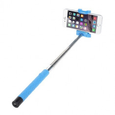 Selfie Stick extensibil cu bluetooth - albastru foto