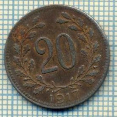 8909 MONEDA- AUSTRIA - 20 HELLER -anul 1917 - starea ce se vede