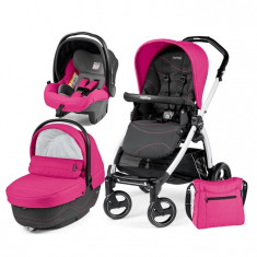 Carucior 3 In 1, Peg Perego, Book Plus S, Black&amp;amp;Amp;White, Sportivo Bloom foto