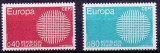 Europa-cept 1970 - Franta - 2v.neuzat,perfecta stare(z), Nestampilat