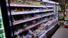Vitrina frigorifica supermarket foto