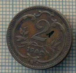8884 MONEDA- AUSTRIA - 2 FILLER -anul 1902 - starea ce se vede foto