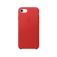 Carcasa iPhone 7 Apple Leather Red (piele naturala) foto