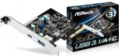 ASRock USB 3.1/A+C, PCI Express x4, USB 3.1 Type-A, USB 3.1 Type-C foto