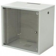 TRITON Rack de perete 19&amp;#039; sectiune simpla 9U 600x600 usa sticla, panouri laterale fixe, securizare c foto