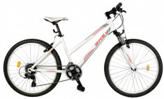 Bicicleta DHS Terrana 2624 Alb/Rosu 457mmPB Cod:21526244590 foto