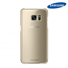 Carcasa Samsung Galaxy S7 Edge G935 Clear Cover Auriu foto