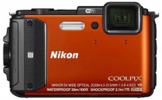 Aparat foto digital Nikon Coolpix AW130, orange foto