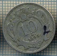 8966 MONEDA- AUSTRIA - 10 HELLER -anul 1895 - starea ce se vede foto