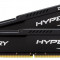 Memorie RAM Kingston, DIMM, 8GB, 2400MHz, DDR4, CL15, DIMM, KIT 2*4GB, HyperX FURY Black