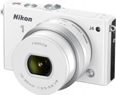 Aparat foto Nikon 1 J4 (obiectiv 10-30mm), alb foto