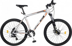 Bicicleta DHS Terrana 2725 Culoare Gri/Portocaliu 495mmPB Cod:21527254970 foto