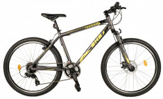 Bicicleta DHS Terrana 2625 Gri/Galben 495 mmPB Cod:21526254974 foto