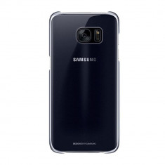 Carcasa Samsung Galaxy S7 Edge G935 Clear Cover Negru foto