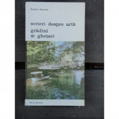 SCRIERI DESPRE ARTA GRADINI SI GHETARI - ROSARIO ASSUNTO foto