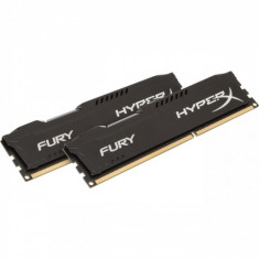 Memorie RAM Kingston, DIMM, DDR3, 16GB, 1866MHz, CL10, Kit 2x8GB, HyperX FURY Memory Black, 1.5V foto