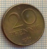 8986 MONEDA- GERMANIA(RDG) - 20 PFENNIG -anul 1983 A - starea ce se vede, Europa