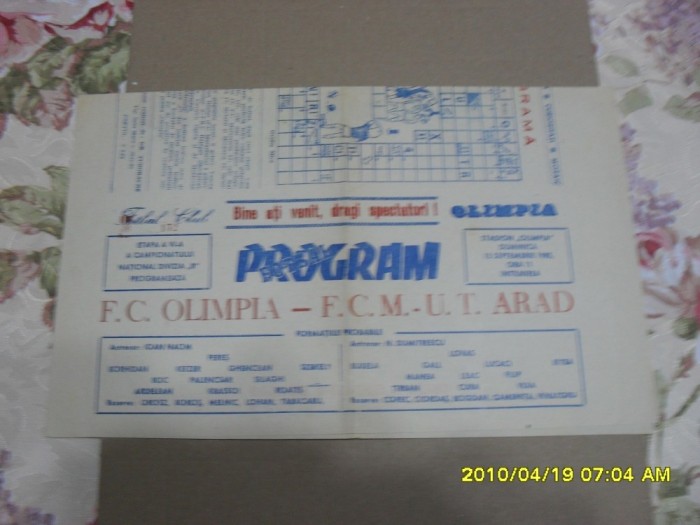 program Olimpia SM - UTA