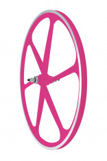 Roata Spate Fixa AeroWheels 700 Roz NeonPB Cod:40704PNPRM foto