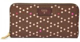 Portofel Dama Fossil Sydney Maro, Piele Ecologica, Original, Fermoar, 20x12cm