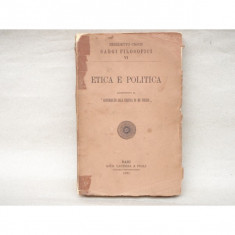 Etica e politica , Benedetto Croce , 1931 foto