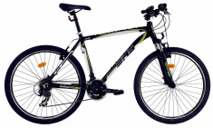 Bicicleta DHS Terrana 2623 (2016) Culoare Negru/Gri/Verde 457mmPB Cod:21626234567 foto