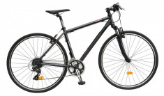 Bicicleta DHS Contura 2865 Culoare Gri/Rosu 530mmPB Cod:21528655372 foto