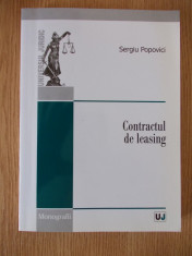 Contractul de leasing- SERGIU POPOVICI- colectia Monografii foto
