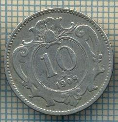8958 MONEDA- AUSTRIA - 10 HELLER -anul 1908 - starea ce se vede foto