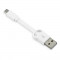 Cablu date incarcare - Micro USB, prindere chei, Alb