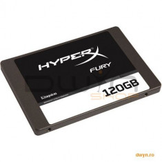 Kingston 120GB HyperX FURY SSD SATA 3 2.5 (7mm height) w/Adapter, EAN: 740617232455 foto