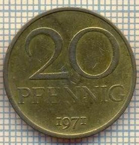 8983 MONEDA- GERMANIA(RDG) - 20 PFENNIG -anul 1971 - starea ce se vede foto