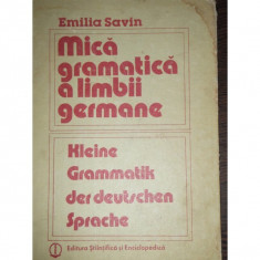 MICA GRAMATICA A LIMBII GERMANE - EMILIA SAVIN foto