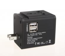 ADAPTOR AC UNIVERSAL 2 USB 2.1A 158 BLK foto