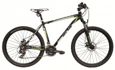 Bicicleta DHS Terrana 2625 (2016) Culoare Negru/Alb/Verde 457mmPB Cod:21626254567 foto