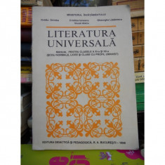 Literatura universala , manual pentru clasele XI - XII , Ovidiu Drimba foto